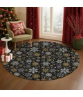 Dalyn Merry & Bright Black MY25 8ft. x 8ft. Rug