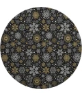 Dalyn Merry & Bright Black MY25 8ft. x 8ft. Rug