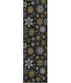 Dalyn Merry & Bright Black MY25 2ft.3in. x 7ft.6in. Rug