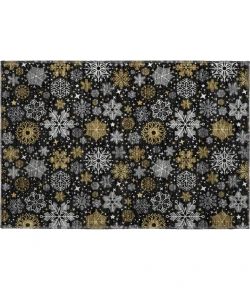 Dalyn Merry & Bright Black MY25 1ft.8in. x 2ft.6in. Rug