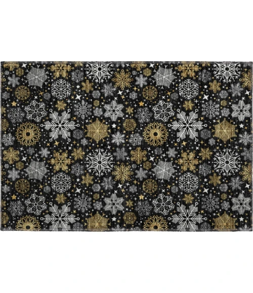 Dalyn Merry & Bright Black MY25 1ft.8in. x 2ft.6in. Rug