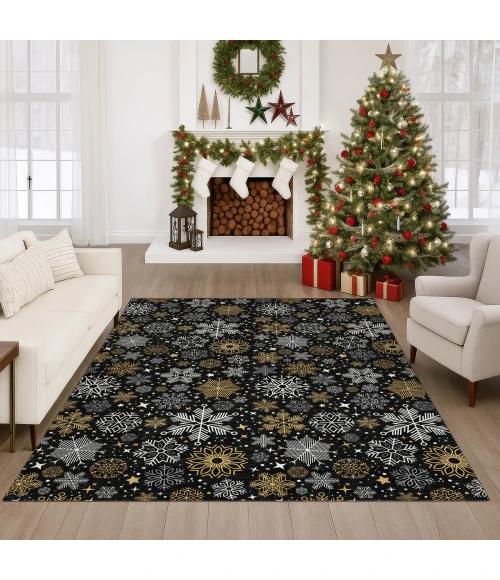 Dalyn Merry & Bright Black MY25 8ft. x 10ft. Rug