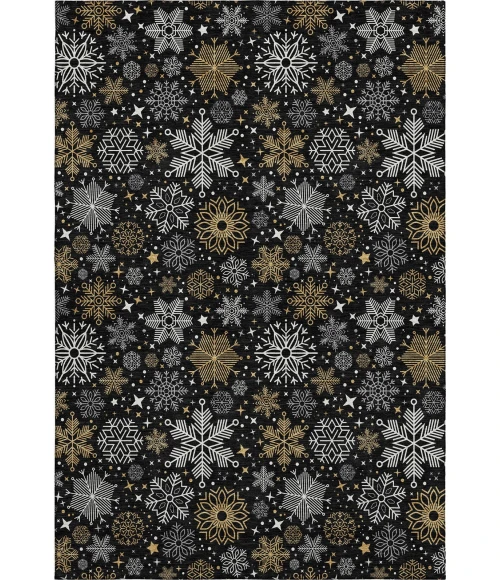 Dalyn Merry & Bright Black MY25 8ft. x 10ft. Rug
