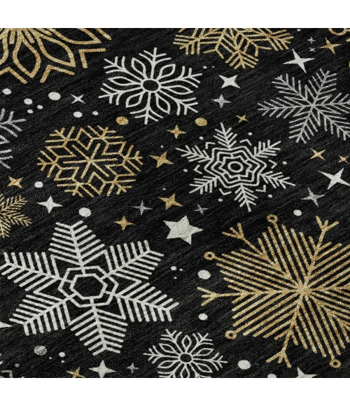 Dalyn Merry & Bright Black MY25 8ft. x 10ft. Rug