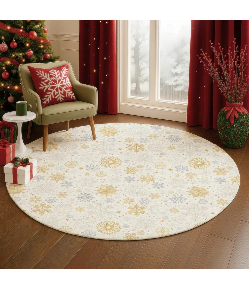 Dalyn Merry & Bright Ivory MY25 8ft. x 8ft. Rug