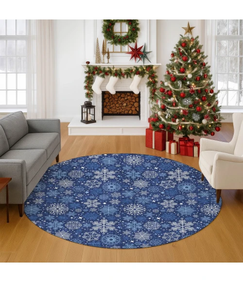 Dalyn Merry & Bright Blue MY25 8ft. x 8ft. Rug