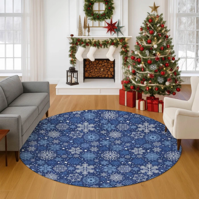 Dalyn Merry & Bright Blue MY25 8ft. x 8ft. Rug