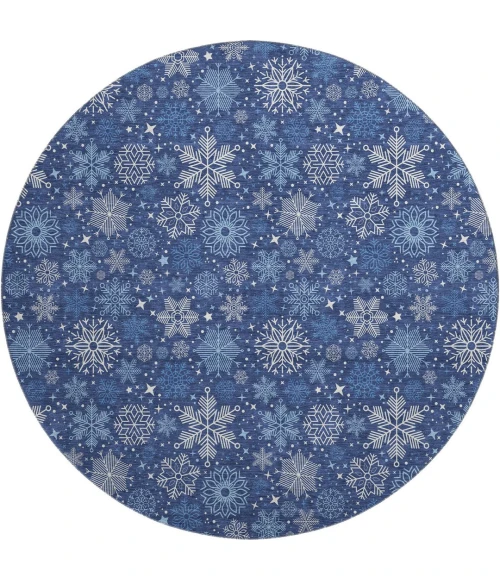 Dalyn Merry & Bright Blue MY25 8ft. x 8ft. Rug