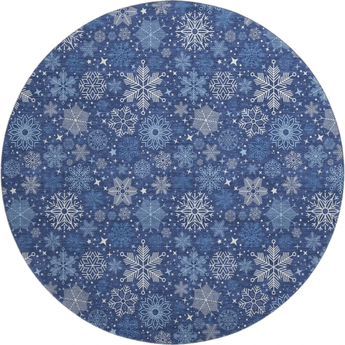 Dalyn Merry & Bright Blue MY25 8ft. x 8ft. Rug