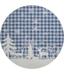 Dalyn Merry & Bright Blue MY26 8ft. x 8ft. Rug