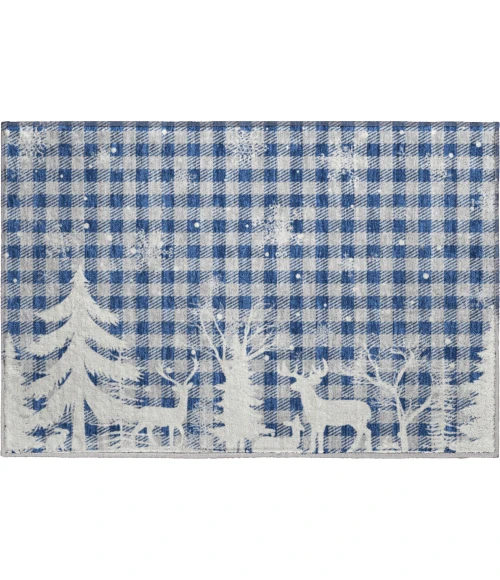 Dalyn Merry & Bright Blue MY26 1ft.8in. x 2ft.6in. Rug