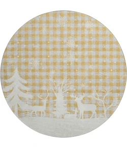 Dalyn Merry & Bright Gold MY26 8ft. x 8ft. Rug