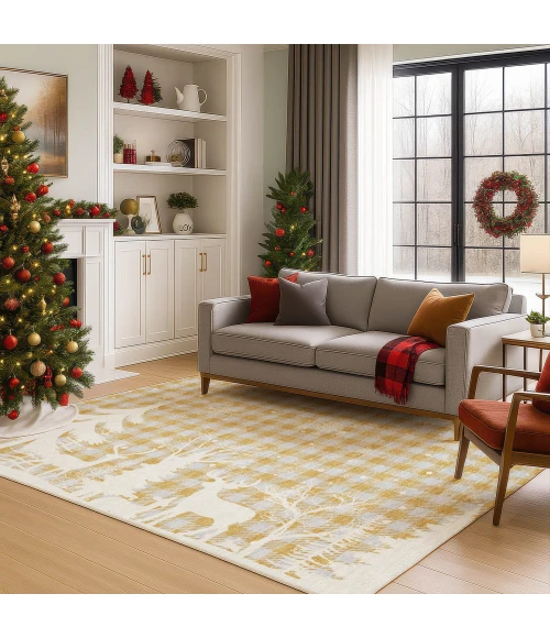 Dalyn Merry & Bright Gold MY26 8ft. x 10ft. Rug
