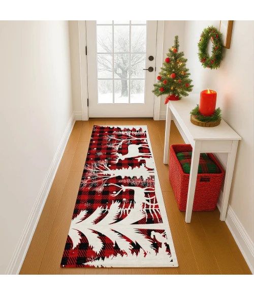 Dalyn Merry & Bright Red MY26 2ft.3in. x 7ft.6in. Rug