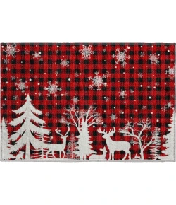 Dalyn Merry & Bright Red MY26 1ft.8in. x 2ft.6in. Rug
