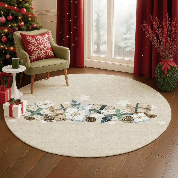 Dalyn Merry & Bright Brown MY27 8ft. x 8ft. Rug