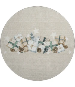 Dalyn Merry & Bright Brown MY27 8ft. x 8ft. Rug