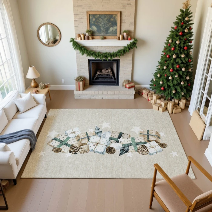 Dalyn Merry & Bright Brown MY27 2ft.6in. x 3ft.10in. Rug