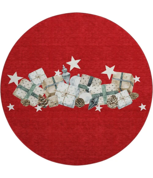 Dynamic Rugs Merry Rug Dalyn Merry & Bright Red Rug MY27 8ft.X8ft. - Rugs Town