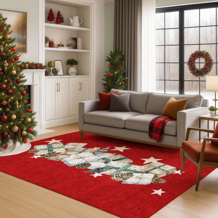Dalyn Merry & Bright Red MY27 5ft. x 7ft.6in. Rug