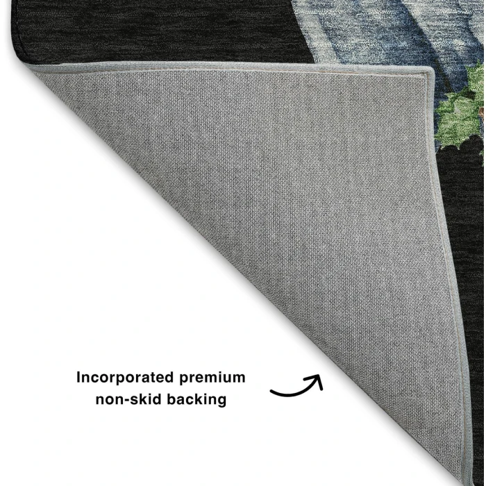 Dalyn Merry & Bright Black MY28 3ft. x 5ft. Rug