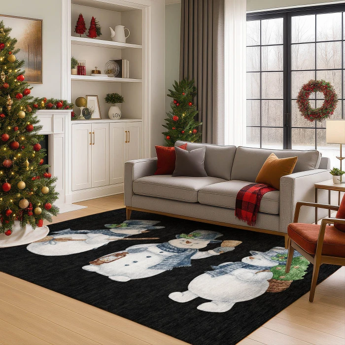 Dalyn Merry & Bright Black MY28 3ft. x 5ft. Rug