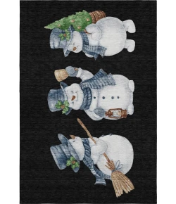Dalyn Merry & Bright Black MY28 3ft. x 5ft. Rug