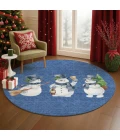 Dalyn Merry & Bright Blue MY28 8ft. x 8ft. Rug