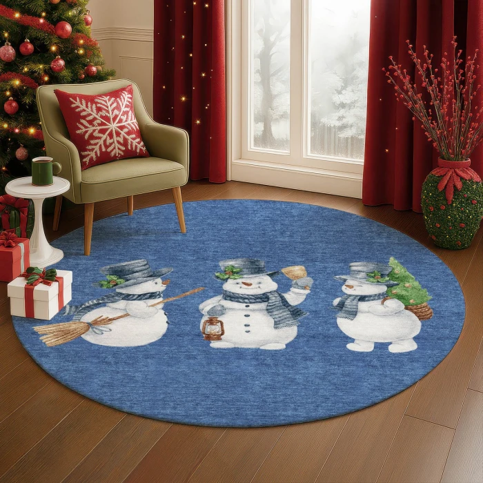 Dalyn Merry & Bright Blue MY28 8ft. x 8ft. Rug
