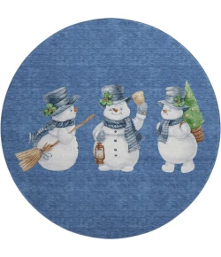 Dalyn Merry & Bright Blue MY28 8ft. x 8ft. Rug