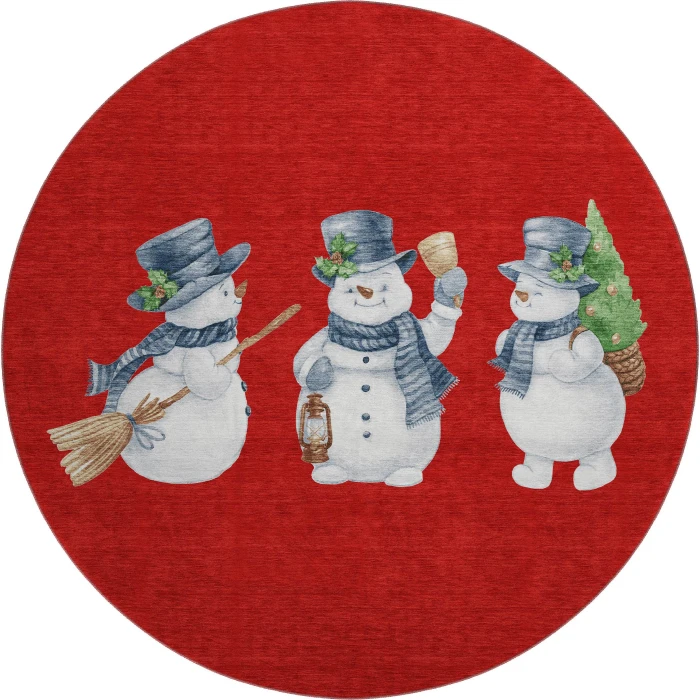 Dalyn Merry & Bright Red MY28 8ft. x 8ft. Rug