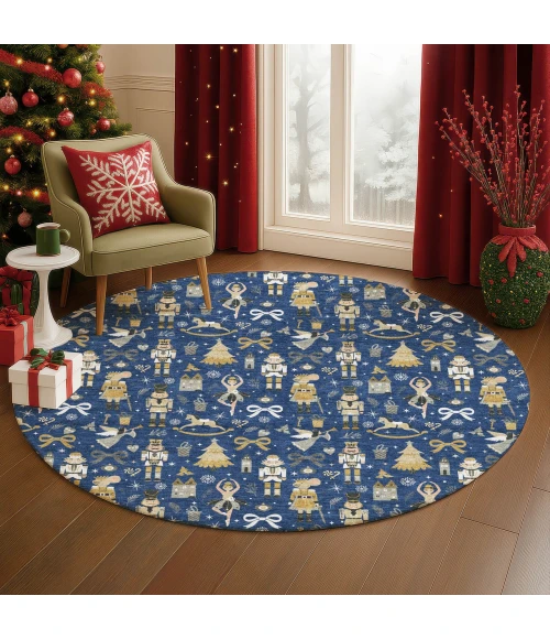 Dalyn Merry & Bright Blue MY29 8ft. x 8ft. Rug