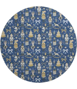 Dalyn Merry & Bright Blue MY29 8ft. x 8ft. Rug