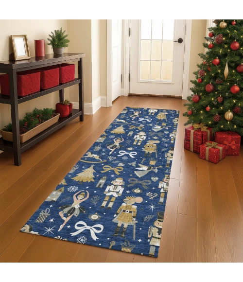 Dalyn Merry & Bright Blue MY29 2ft.3in. x 7ft.6in. Rug