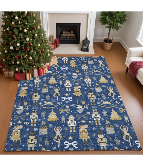 Dalyn Merry & Bright Blue MY29 3ft. x 5ft. Rug