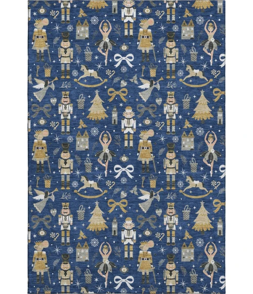 Dalyn Merry & Bright Blue MY29 3ft. x 5ft. Rug