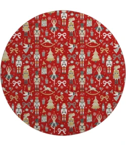 Dalyn Merry & Bright Red MY29 8ft. x 8ft. Rug