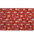 Dalyn Merry & Bright Red MY29 1ft.8in. x 2ft.6in. Rug