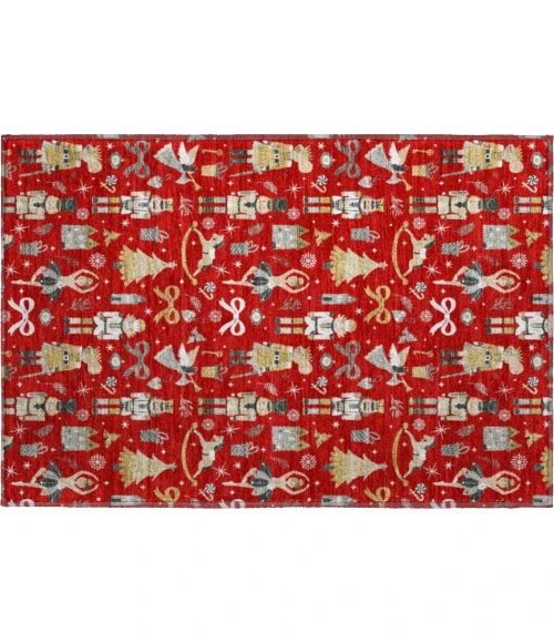 Dalyn Merry & Bright Red MY29 1ft.8in. x 2ft.6in. Rug