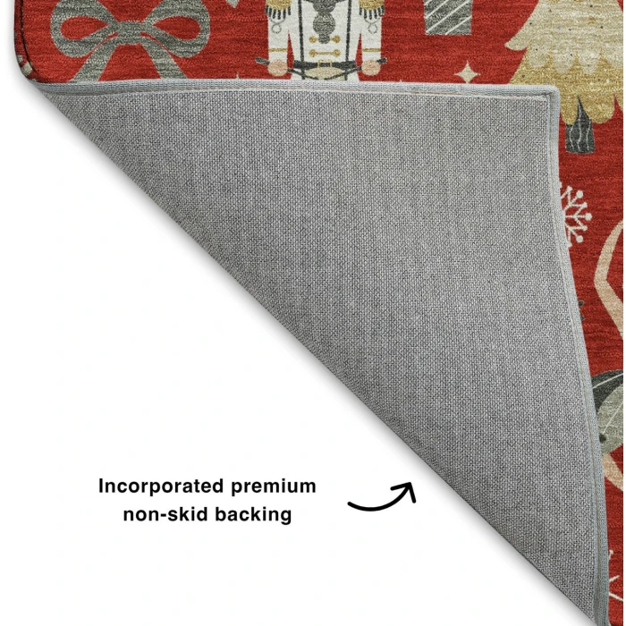 Dalyn Merry & Bright Red MY29 9ft. x 12ft. Rug