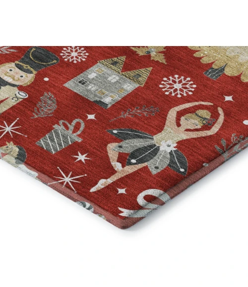 Dalyn Merry & Bright Red MY29 1ft.8in. x 2ft.6in. Rug