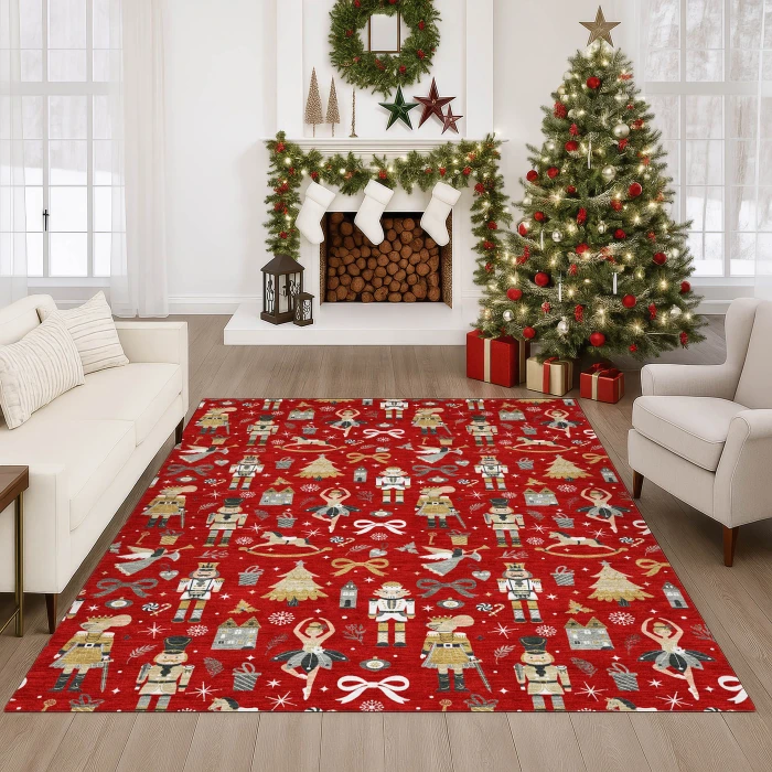Dalyn Merry & Bright Red MY29 9ft. x 12ft. Rug