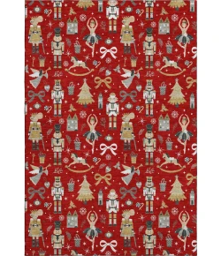 Dalyn Merry & Bright Red MY29 9ft. x 12ft. Rug