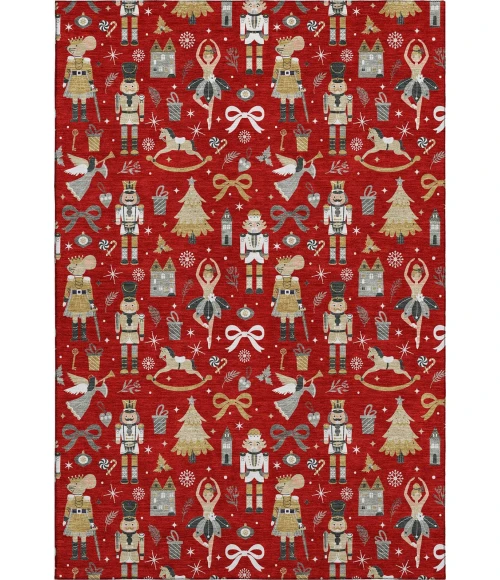 Dalyn Merry & Bright Red MY29 9ft. x 12ft. Rug