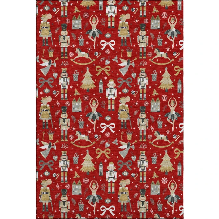 Dalyn Merry & Bright Red MY29 9ft. x 12ft. Rug