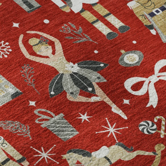 Dalyn Merry & Bright Red MY29 9ft. x 12ft. Rug