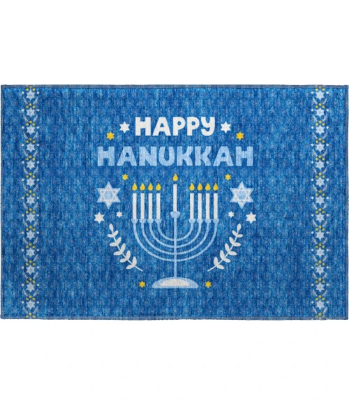 Dalyn Merry & Bright Blue MY30 1ft.8in. x 2ft.6in. Rug