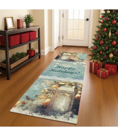 Dalyn Merry & Bright Blue MY3 2ft.3in. x 7ft.6in. Rug