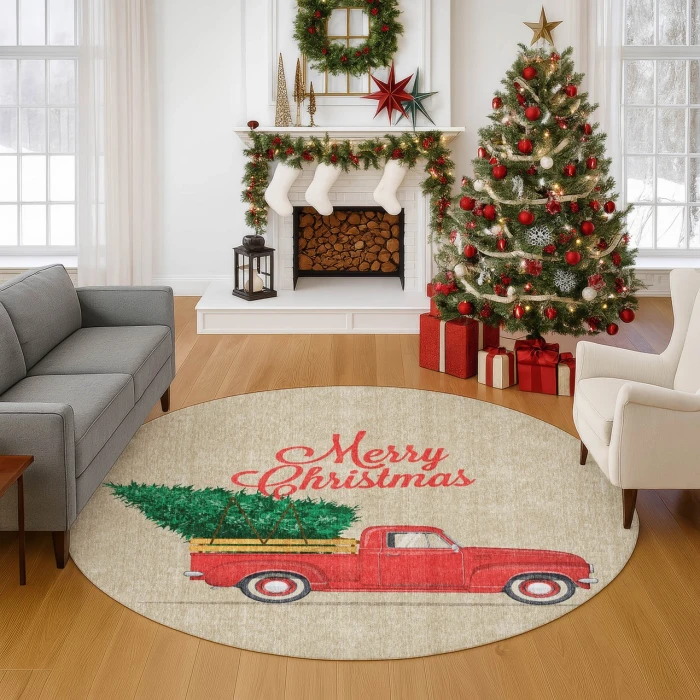 Dalyn Merry & Bright Ivory MY4 8ft. x 8ft. Rug