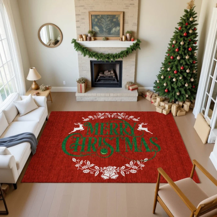 Dalyn Merry & Bright Red MY6 8ft. x 10ft. Rug